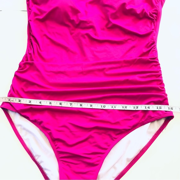 Holipick One Shoulder Tummy Control Modest Coverage Keyhole One Piece Swimsuit - Picture 11 of 13